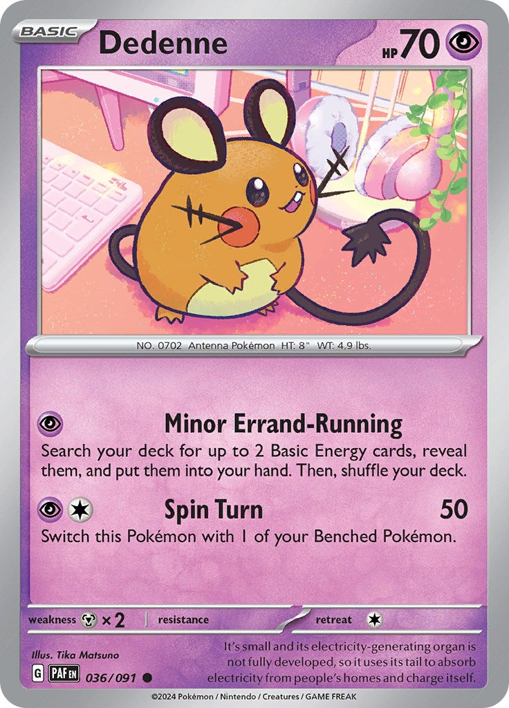 Dedenne (036/091) [Scarlet & Violet: Paldean Fates] | Chromatic Games