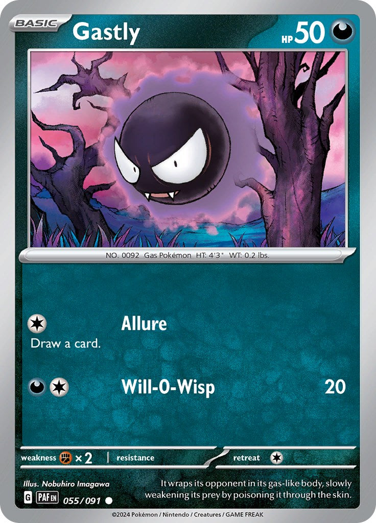 Gastly (055/091) [Scarlet & Violet: Paldean Fates] | Chromatic Games