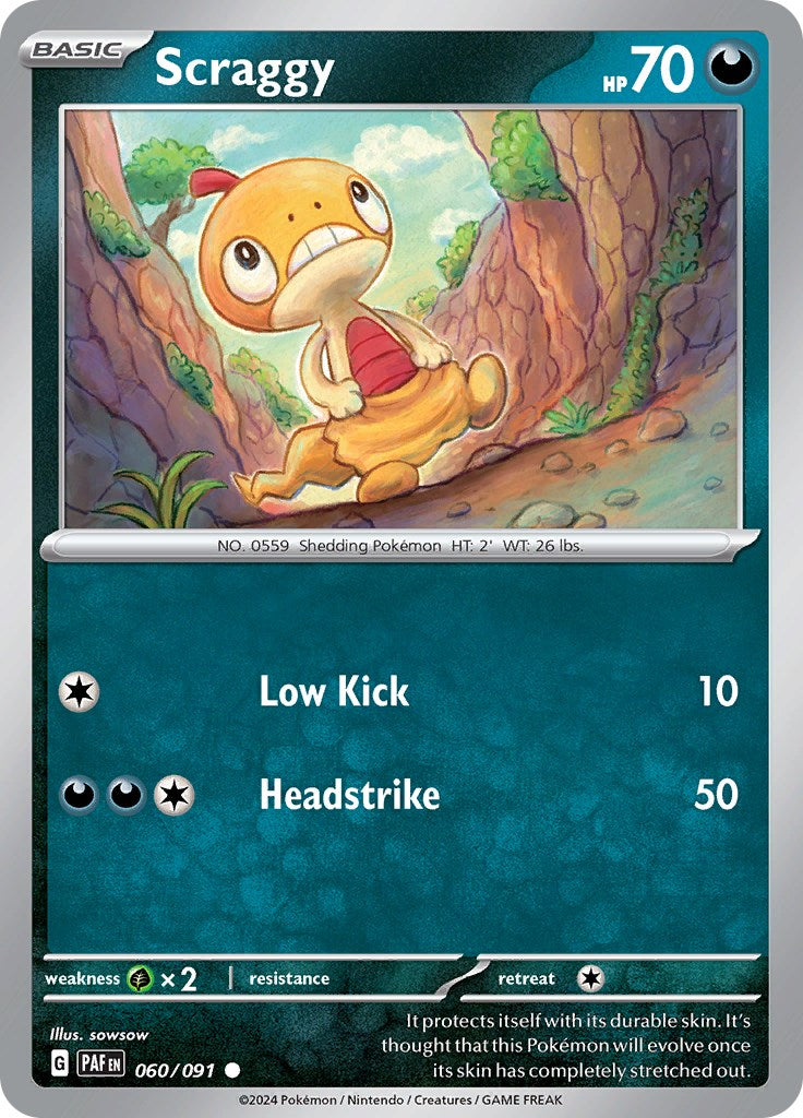 Scraggy (060/091) [Scarlet & Violet: Paldean Fates] | Chromatic Games