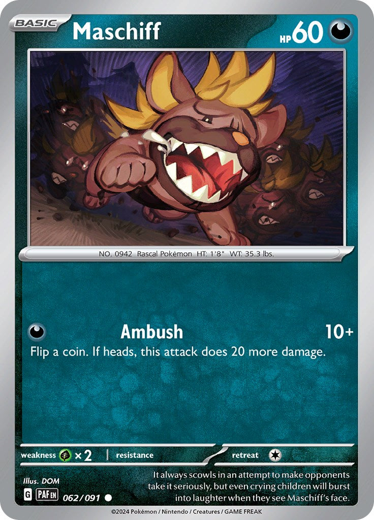 Maschiff (062/091) [Scarlet & Violet: Paldean Fates] | Chromatic Games