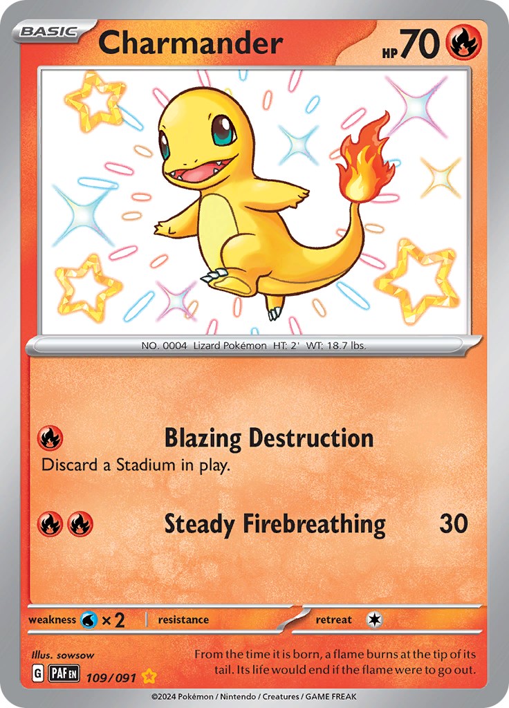 Charmander (109/091) [Scarlet & Violet: Paldean Fates] | Chromatic Games