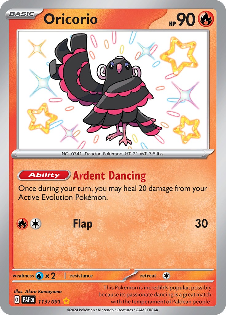 Oricorio (113/091) [Scarlet & Violet: Paldean Fates] | Chromatic Games