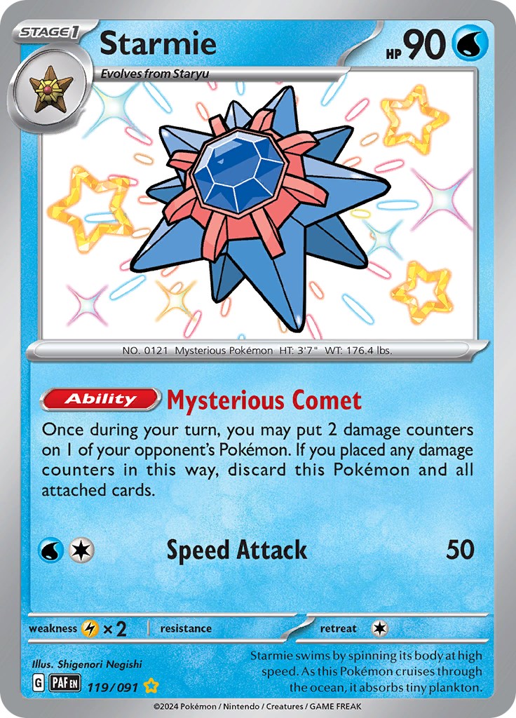 Starmie (119/091) [Scarlet & Violet: Paldean Fates] | Chromatic Games