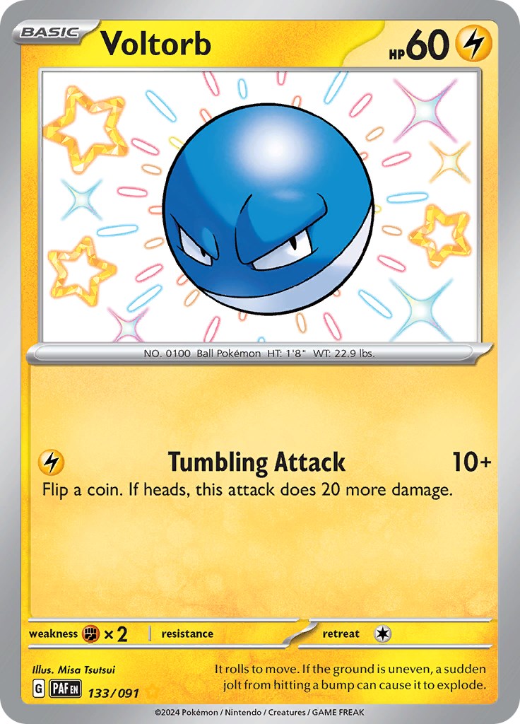 Voltorb (133/091) [Scarlet & Violet: Paldean Fates] | Chromatic Games