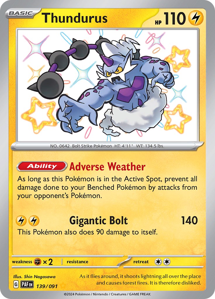 Thundurus (139/091) [Scarlet & Violet: Paldean Fates] | Chromatic Games