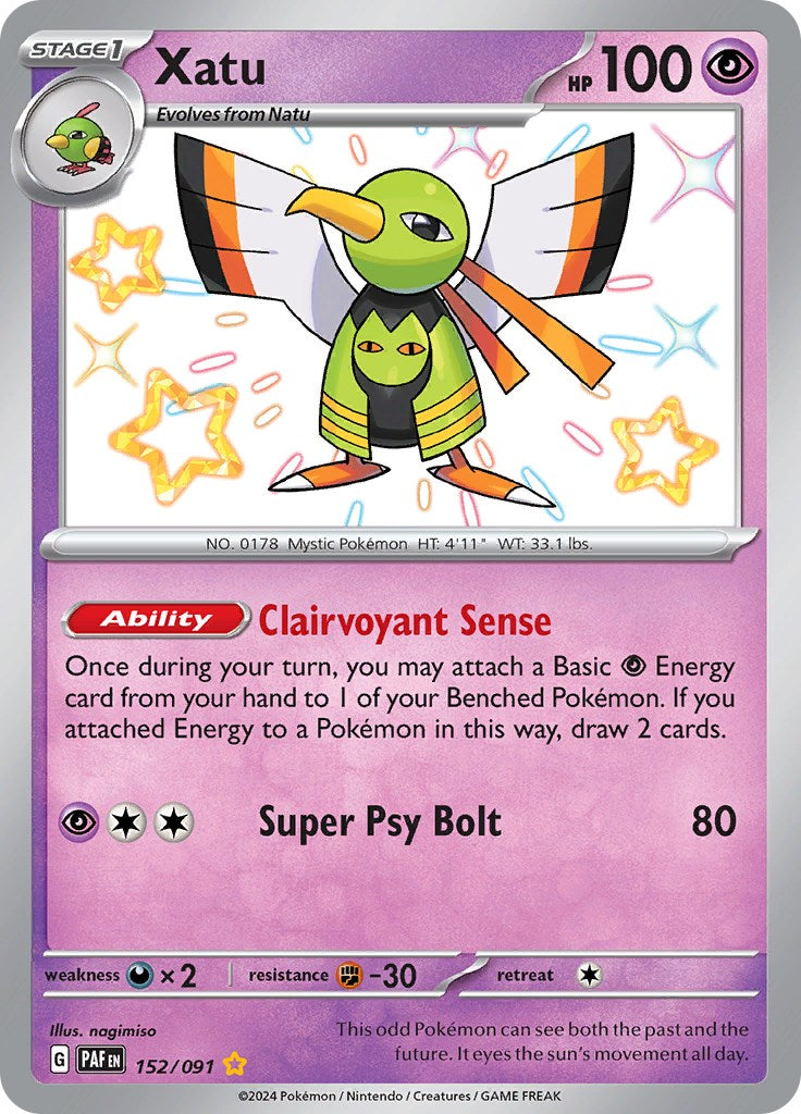 Xatu (152/091) [Scarlet & Violet: Paldean Fates] | Chromatic Games