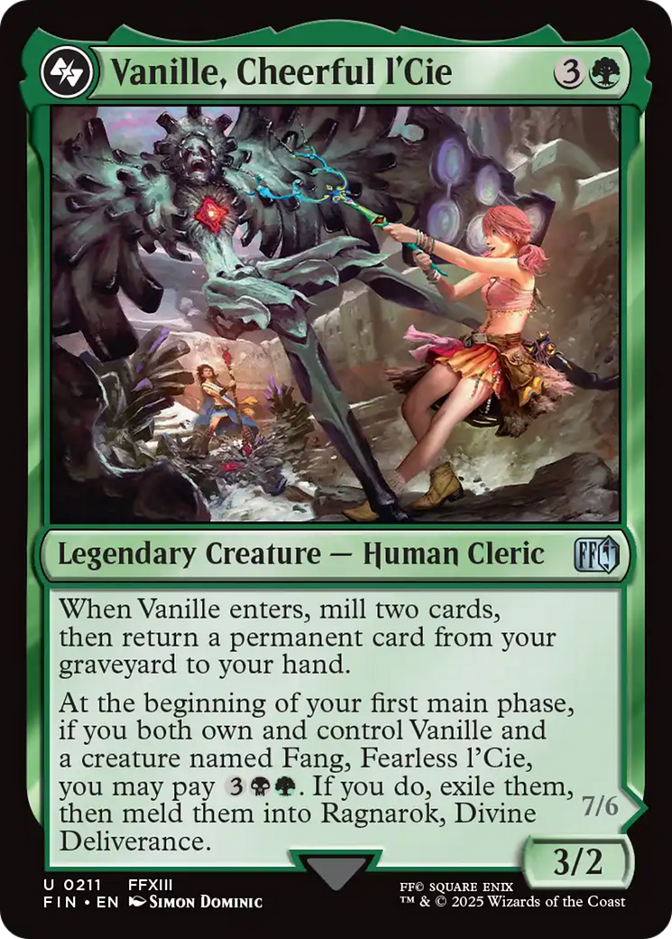 Vanille, Cheerful l'Cie // Ragnarok, Divine Deliverance [FINAL FANTASY] | Chromatic Games
