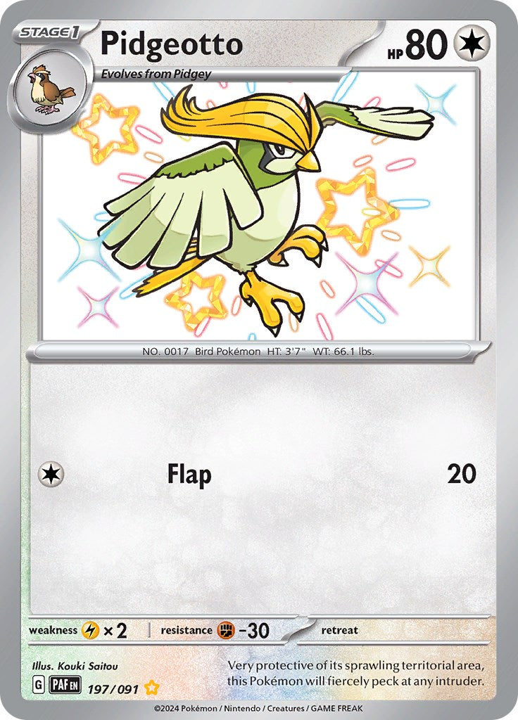 Pidgeotto (197/091) [Scarlet & Violet: Paldean Fates] | Chromatic Games