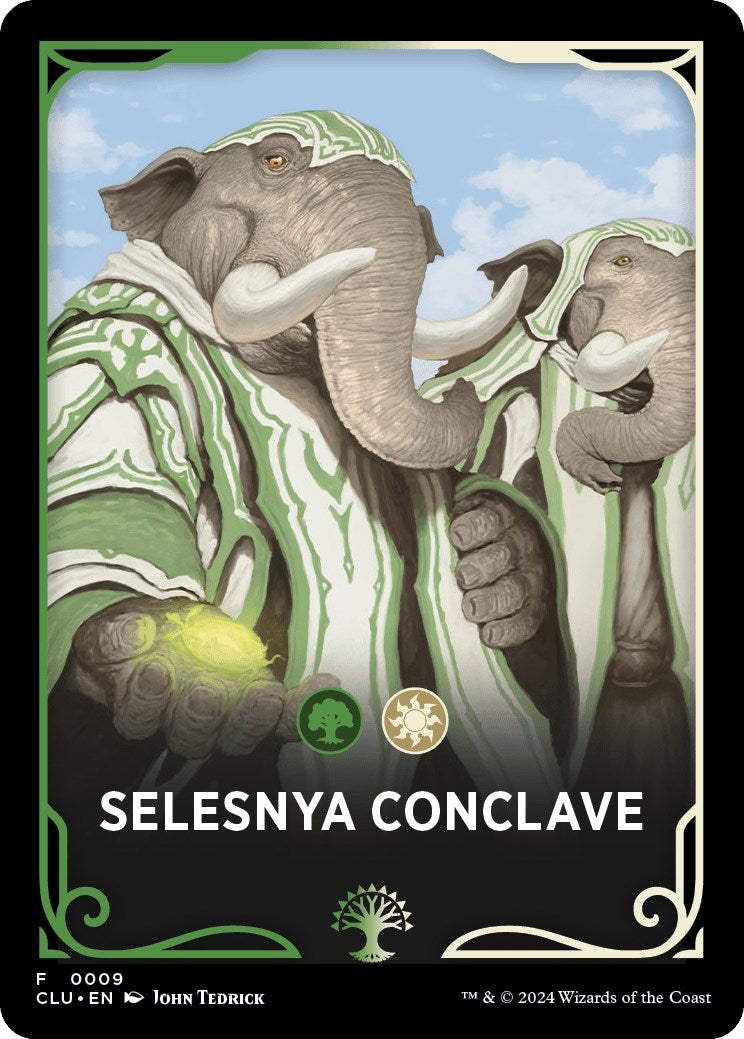 Selesnya Conclave Theme Card [Ravnica: Clue Edition Tokens] | Chromatic Games