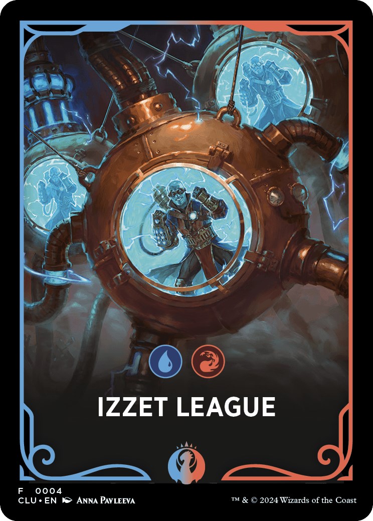Izzet League Theme Card [Ravnica: Clue Edition Tokens] | Chromatic Games