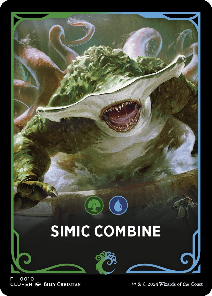 Simic Combine Theme Card [Ravnica: Clue Edition Tokens] | Chromatic Games