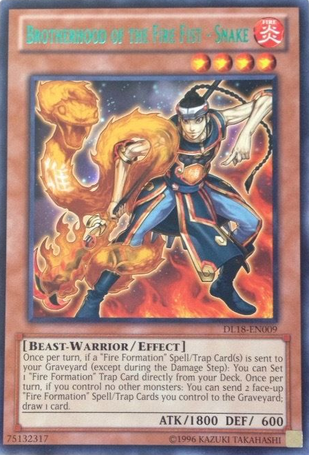 Brotherhood of the Fire Fist - Snake (Green) [DL18-EN009] Rare | Chromatic Games