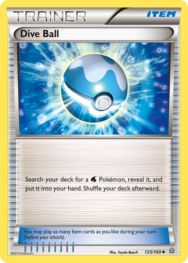 Dive Ball (125/160) [XY: Primal Clash] | Chromatic Games