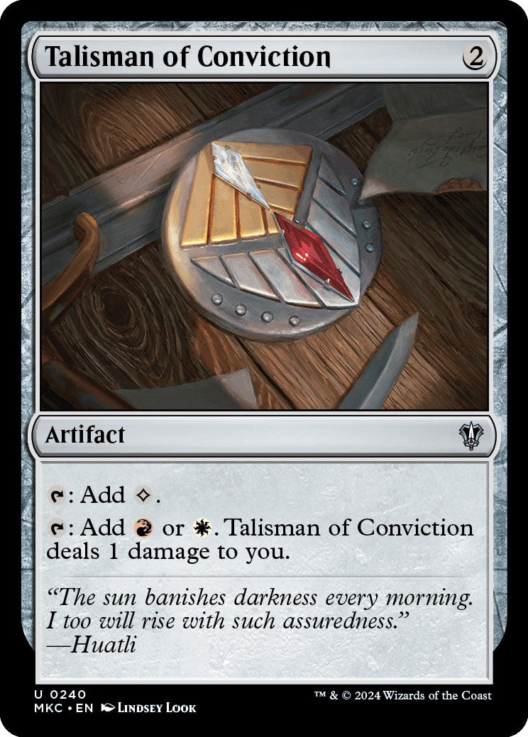 Talisman of Conviction [Murders at Karlov Manor Commander] | Chromatic Games