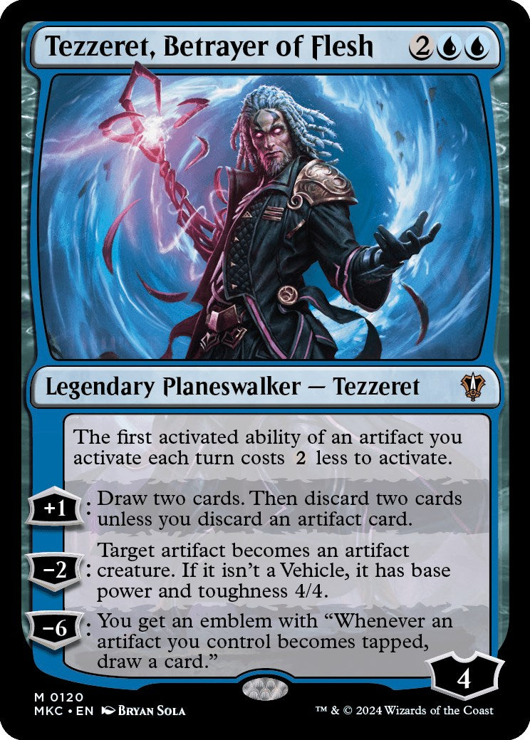 Tezzeret, Betrayer of Flesh [Murders at Karlov Manor Commander] | Chromatic Games