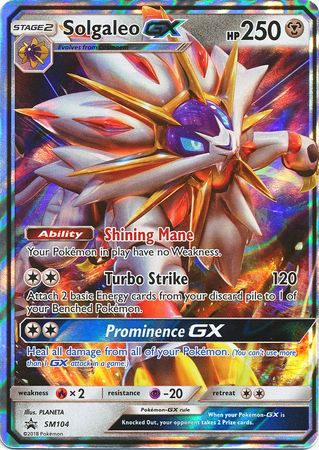 Solgaleo GX (SM104) (Jumbo Card) [Sun & Moon: Black Star Promos] | Chromatic Games