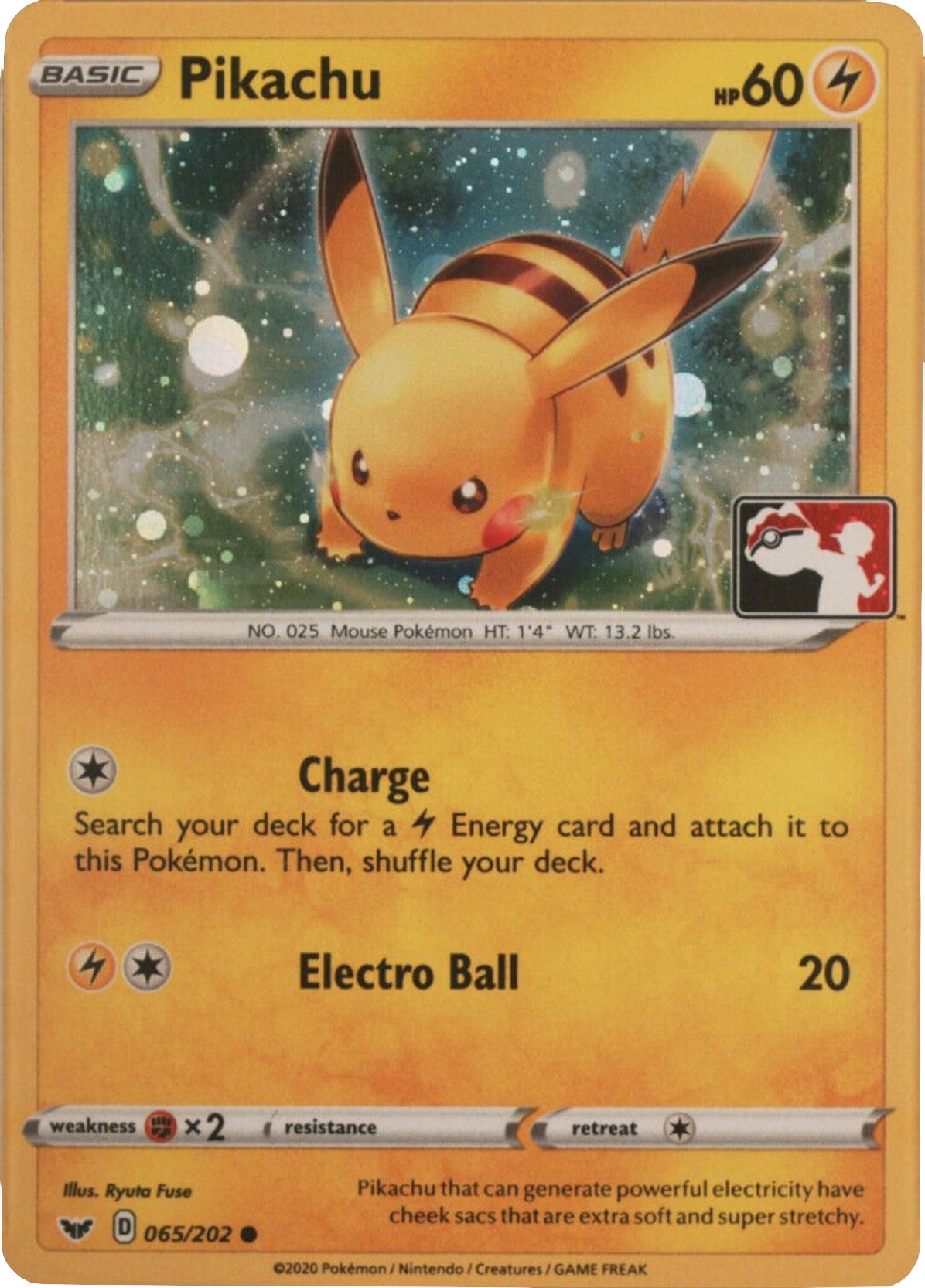 Pikachu (065/202) (Cosmos Holo) [League & Championship Cards] | Chromatic Games