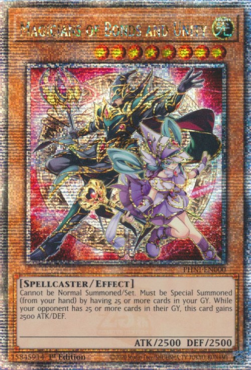 Magicians of Bonds and Unity [PHNI-EN000] Quarter Century Secret Rare | Chromatic Games