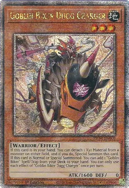 Goblin Biker Dugg Charger [PHNI-EN008] Quarter Century Secret Rare | Chromatic Games