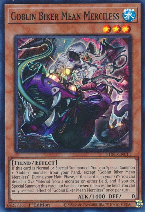 Goblin Biker Mean Merciless [PHNI-EN011] Super Rare | Chromatic Games