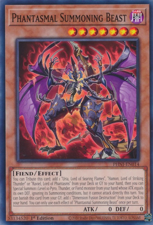 Phantasmal Summoning Beast [PHNI-EN014] Common | Chromatic Games