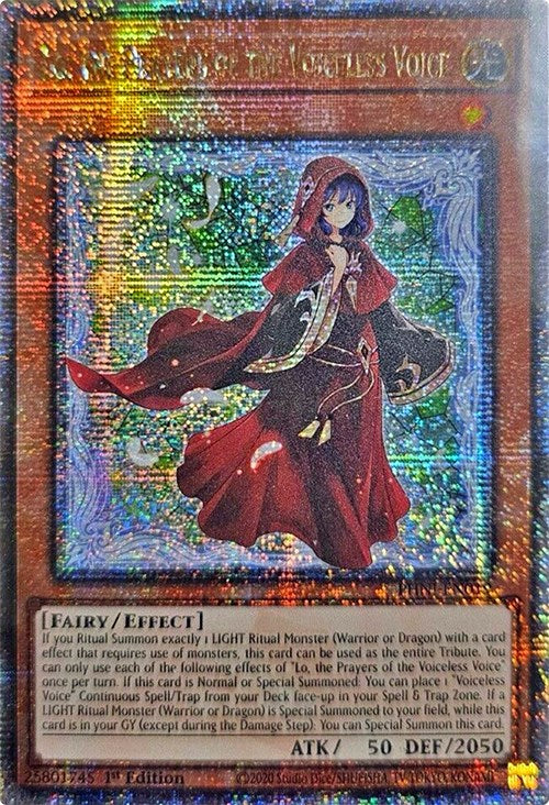Lo, the Prayers of the Voiceless Voice [PHNI-EN019] Quarter Century Secret Rare | Chromatic Games