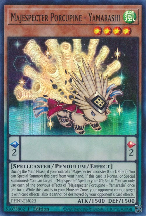 Majespecter Porcupine - Yamarashi [PHNI-EN023] Super Rare | Chromatic Games