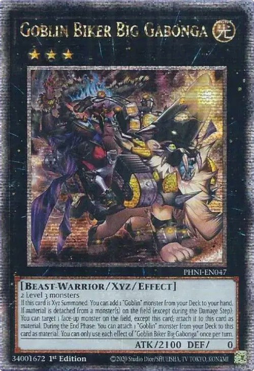 Goblin Biker Big Gabonga [PHNI-EN047] Quarter Century Secret Rare | Chromatic Games