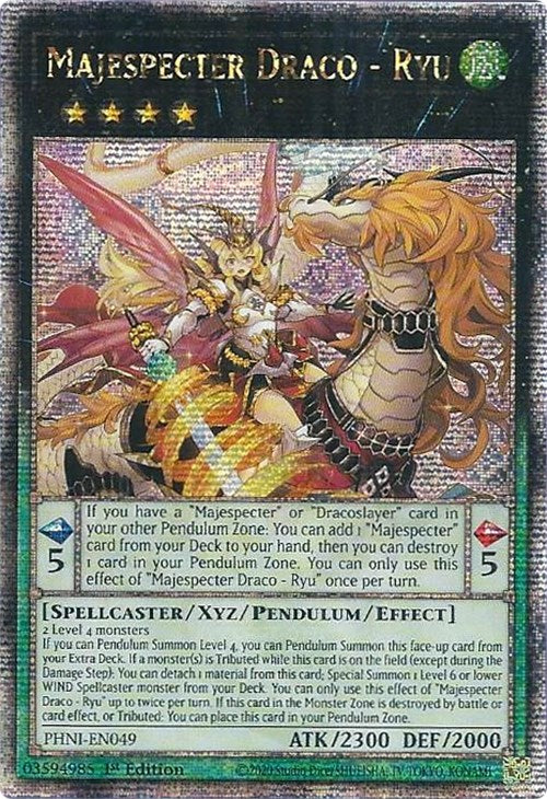 Majespecter Draco - Ryu [PHNI-EN049] Quarter Century Secret Rare | Chromatic Games