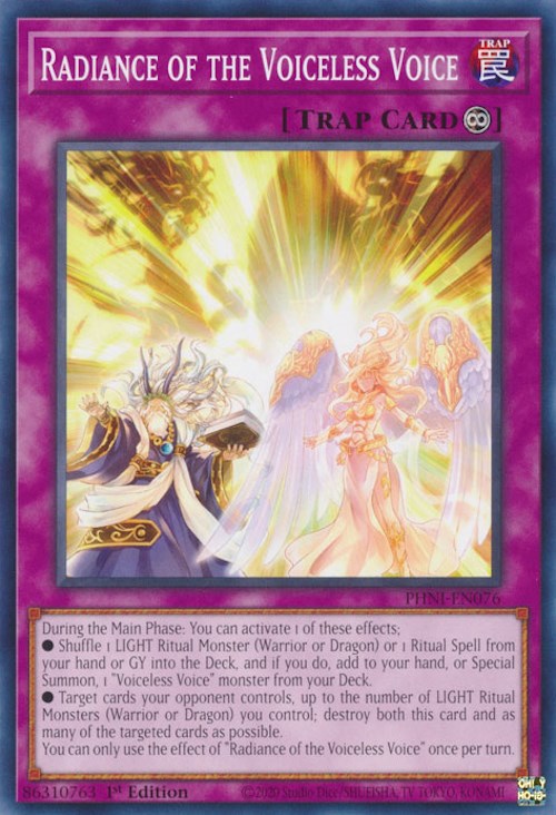 Radiance of the Voiceless Voice [PHNI-EN076] Common | Chromatic Games