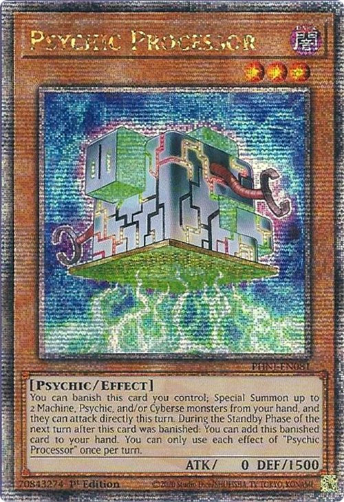 Psychic Processor [PHNI-EN081] Quarter Century Secret Rare | Chromatic Games