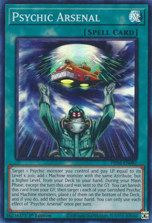 Psychic Arsenal [PHNI-EN082] Super Rare | Chromatic Games