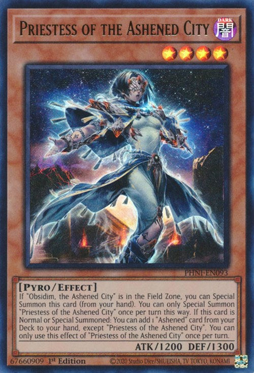 Priestess of the Ashened City [PHNI-EN093] Ultra Rare | Chromatic Games