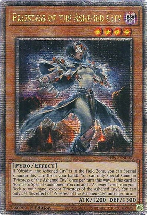 Priestess of the Ashened City [PHNI-EN093] Quarter Century Secret Rare | Chromatic Games