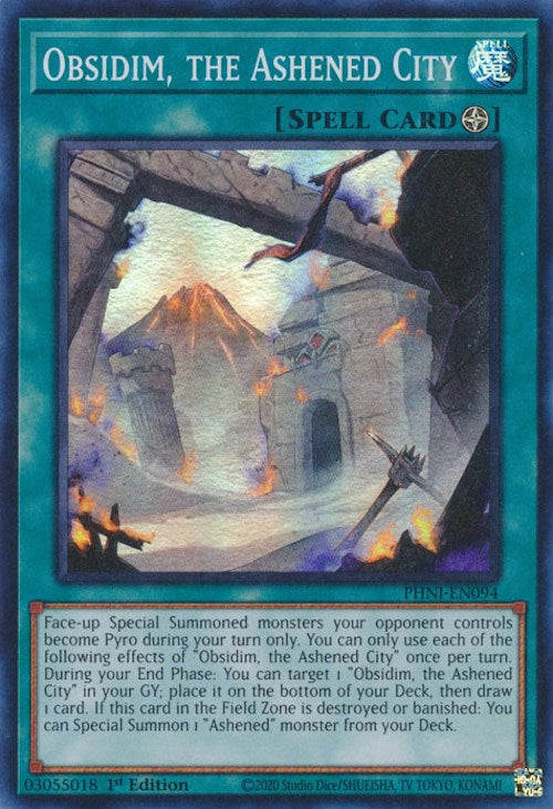 Obsidim, the Ashened City [PHNI-EN094] Super Rare | Chromatic Games