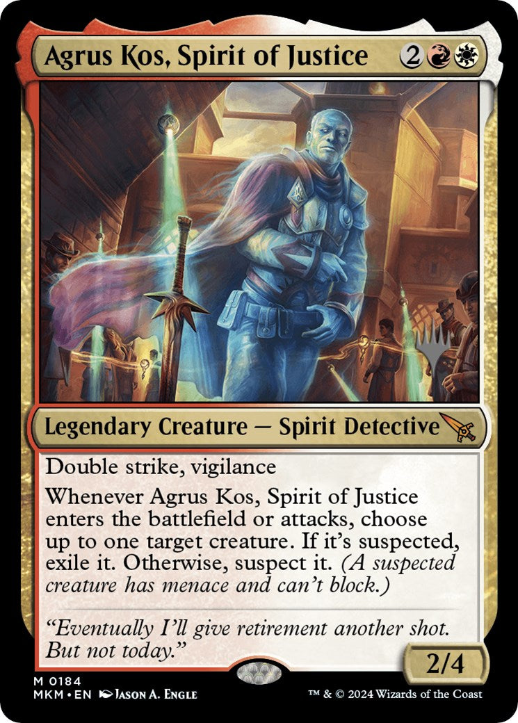 Agrus Kos, Spirit of Justice (Promo Pack) [Murders at Karlov Manor Promos] | Chromatic Games