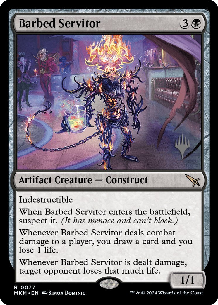 Barbed Servitor (Promo Pack) [Murders at Karlov Manor Promos] | Chromatic Games