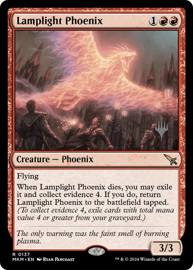 Lamplight Phoenix (Promo Pack) [Murders at Karlov Manor Promos] | Chromatic Games