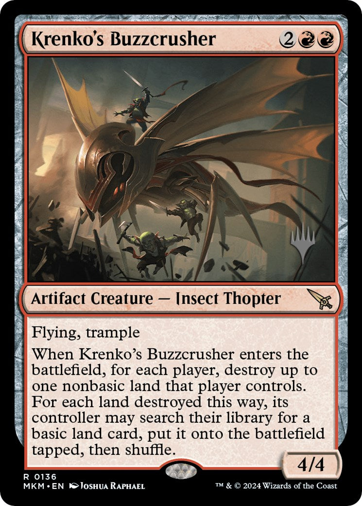 Krenko's Buzzcrusher (Promo Pack) [Murders at Karlov Manor Promos] | Chromatic Games