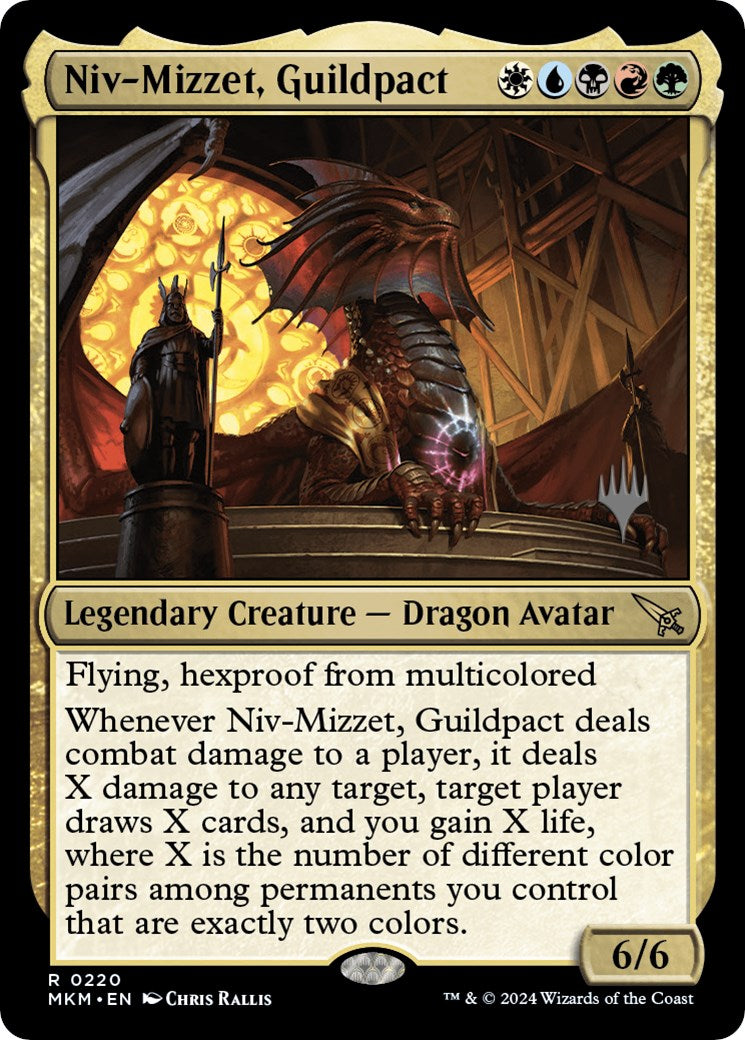 Niv-Mizzet, Guildpact (Promo Pack) [Murders at Karlov Manor Promos] | Chromatic Games