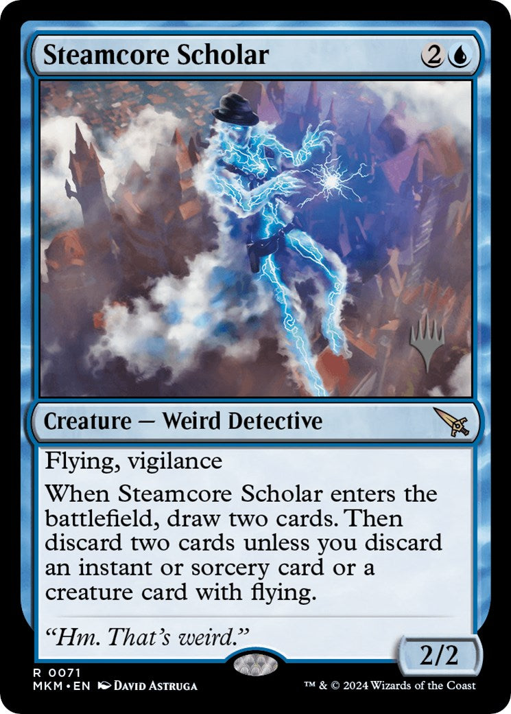 Steamcore Scholar (Promo Pack) [Murders at Karlov Manor Promos] | Chromatic Games