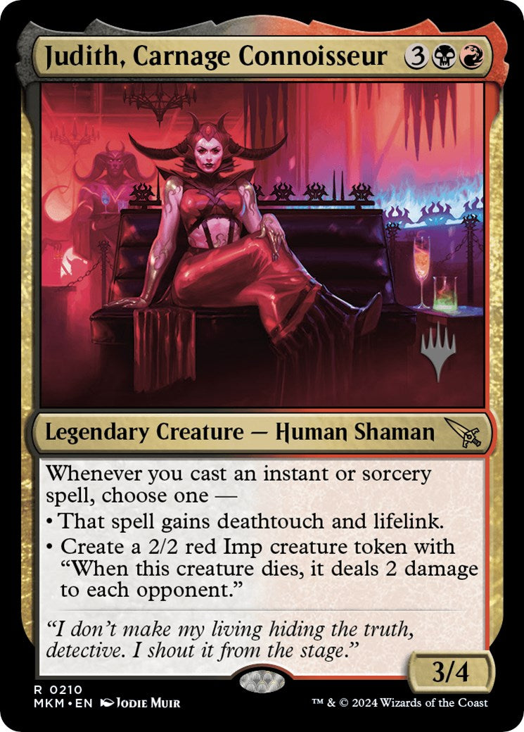 Judith, Carnage Connoisseur (Promo Pack) [Murders at Karlov Manor Promos] | Chromatic Games