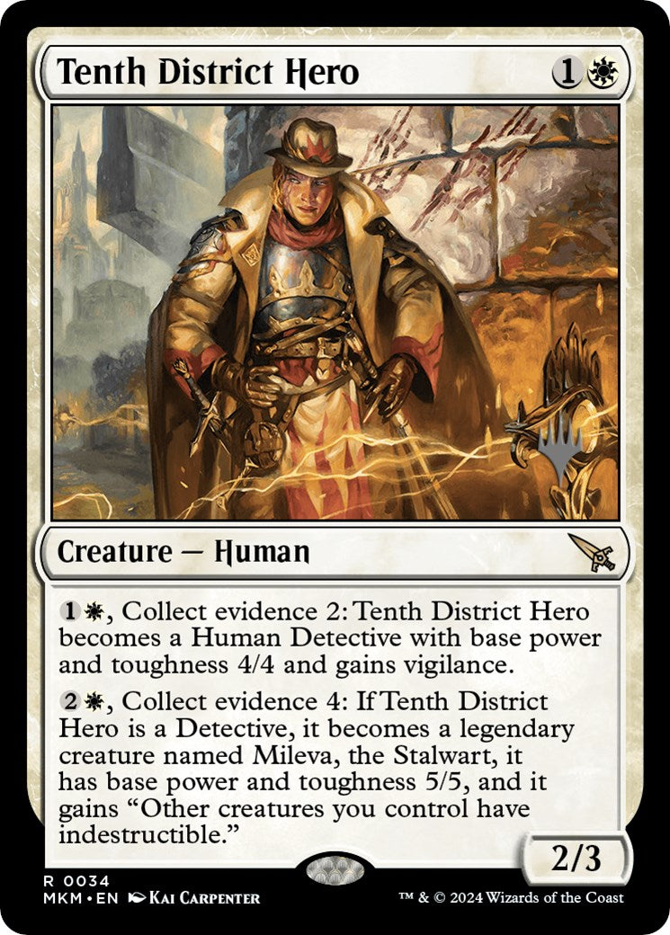 Tenth District Hero (Promo Pack) [Murders at Karlov Manor Promos] | Chromatic Games