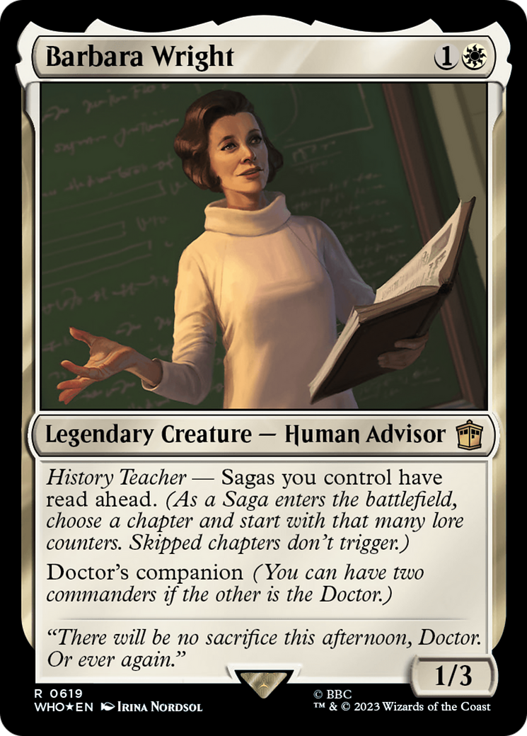 Barbara Wright (Surge Foil) [Doctor Who] | Chromatic Games