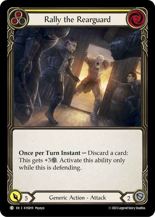 Rally the Rearguard (Yellow) [KYO019] (Heavy Hitters Kayo Blitz Deck) | Chromatic Games