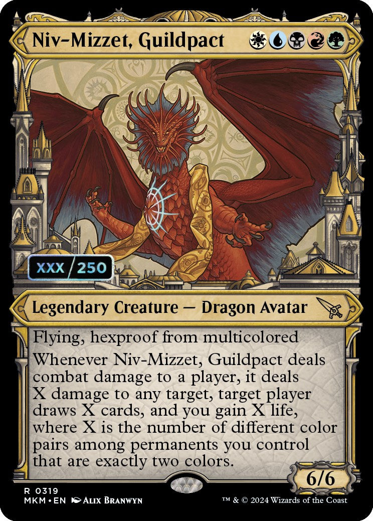 Niv-Mizzet, Guildpact (Serialized) [Murders at Karlov Manor] | Chromatic Games