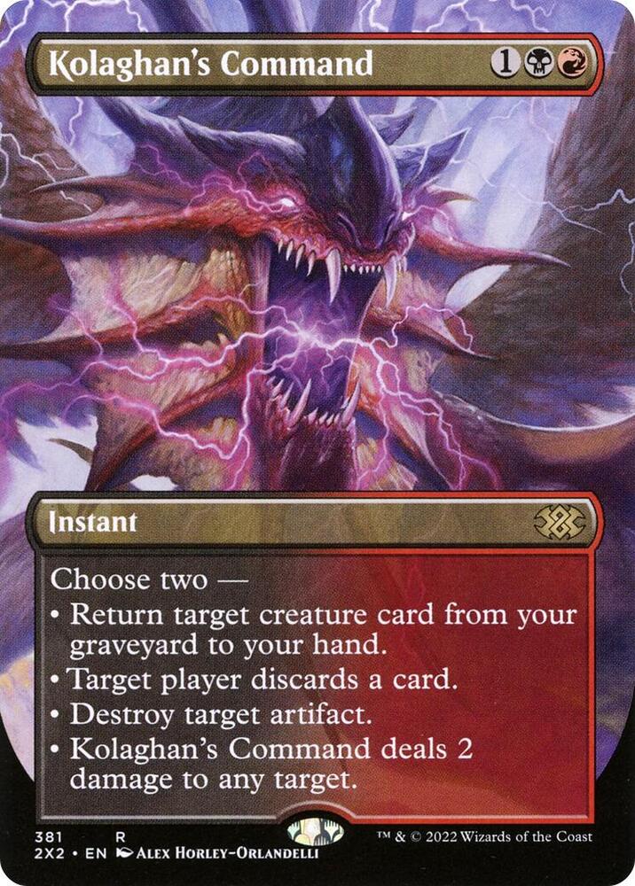 Kolaghans Command Borderless 381/331 (Double Masters 2022)  - Foil | Chromatic Games