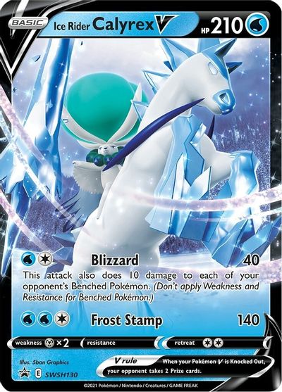 Ice Rider Calyrex V (SWSH130) [Sword & Shield: Black Star Promos] | Chromatic Games