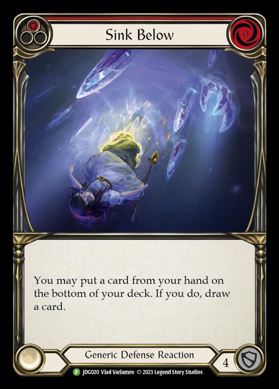 Sink Below (Red) [JDG020] (Promo)  Cold Foil | Chromatic Games