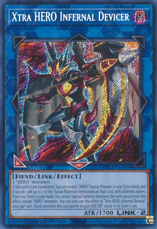 Xtra HERO Infernal Devicer [BLC1-EN009] Secret Rare | Chromatic Games